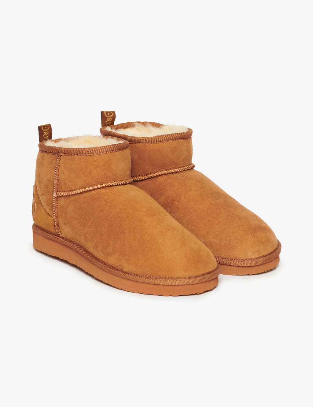 Suede Faux Fur Lined Ankle Boots