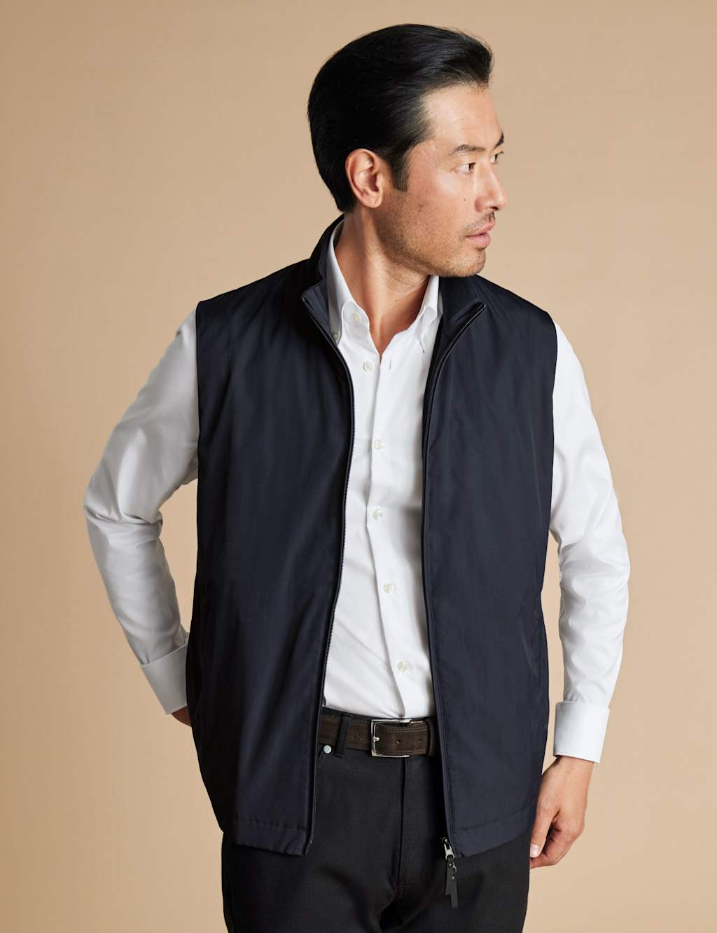 Charles Tyrwhitt Men's Performance Gilet - S - Navy - Available at M&S