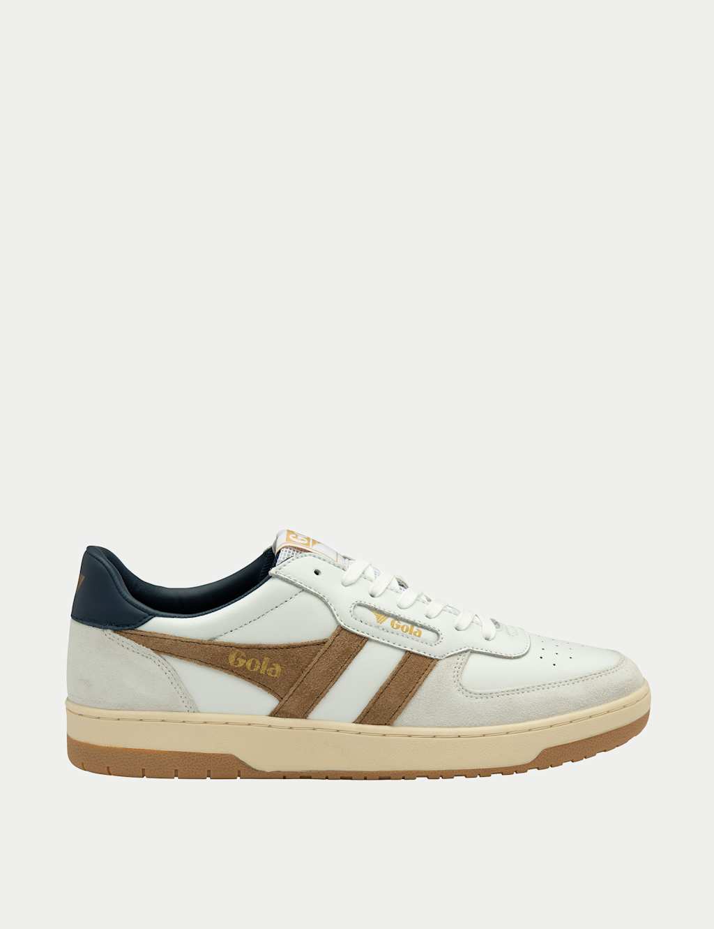 Hawk Leather Colour Block Trainers