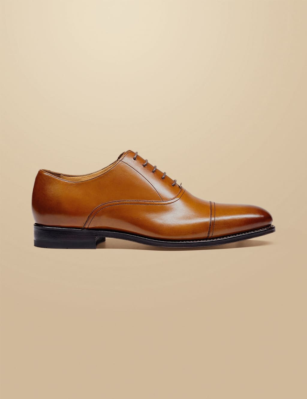 Charles Tyrwhitt Men's Leather Oxford Shoes - 9½ - Tan - Available at M&S