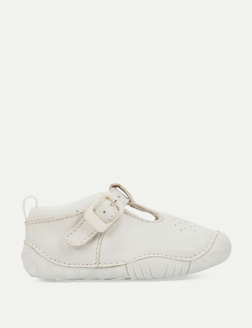 Baby Leather T-Bar Pram Shoes (2 Small - 5 Small)