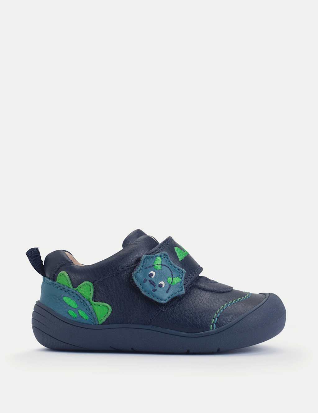 Kids' Leather Dinosaur Trainers (3.5 Small - 6.5 Small)