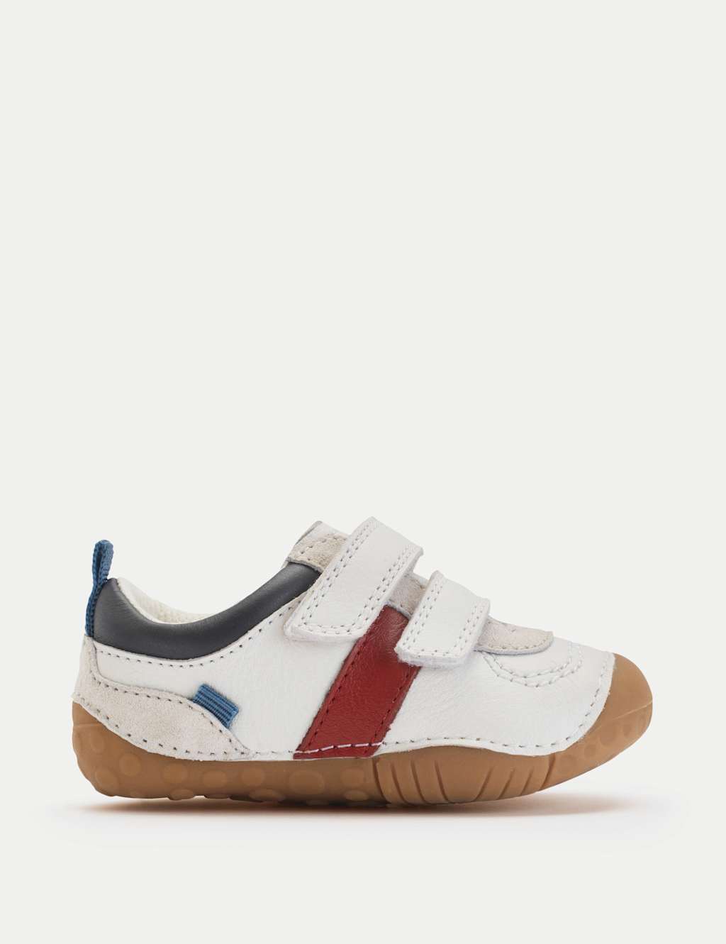 Baby Leather Riptape Pram Shoes (3½ Small - 5 Small)