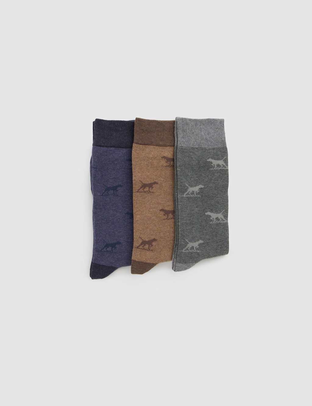 Rodd & Gunn Men's 3 Pack Dogs Cotton Rich Smart Socks - M - Multi - Available at M&S
