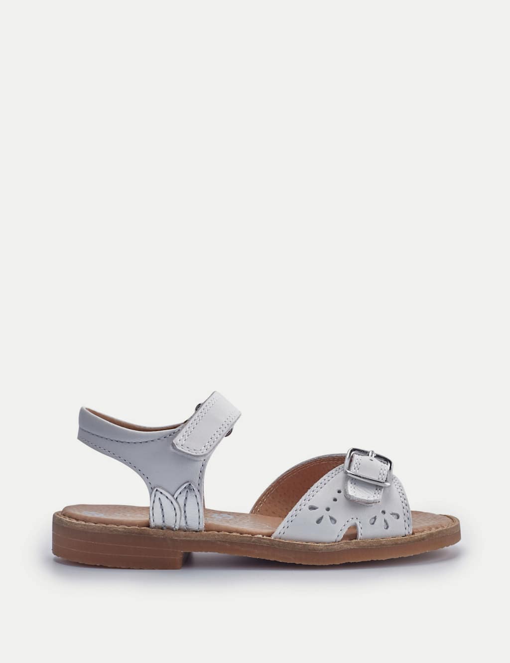 Kids' Schoolwear Leather Riptape Sandals (7 Small - 1½ Large)