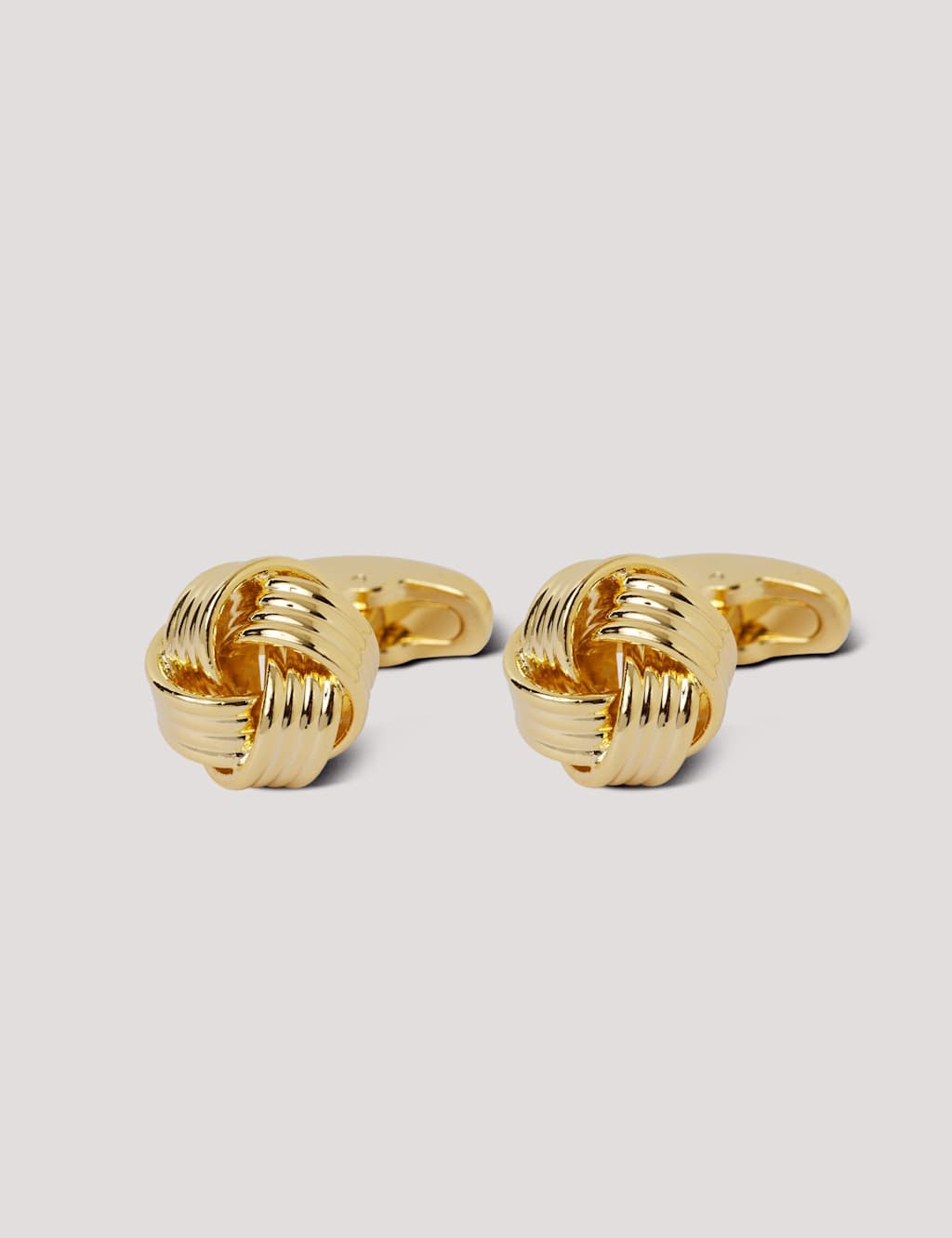 Hawes & Curtis Men's Knot Cufflinks - Gold - Available at M&S