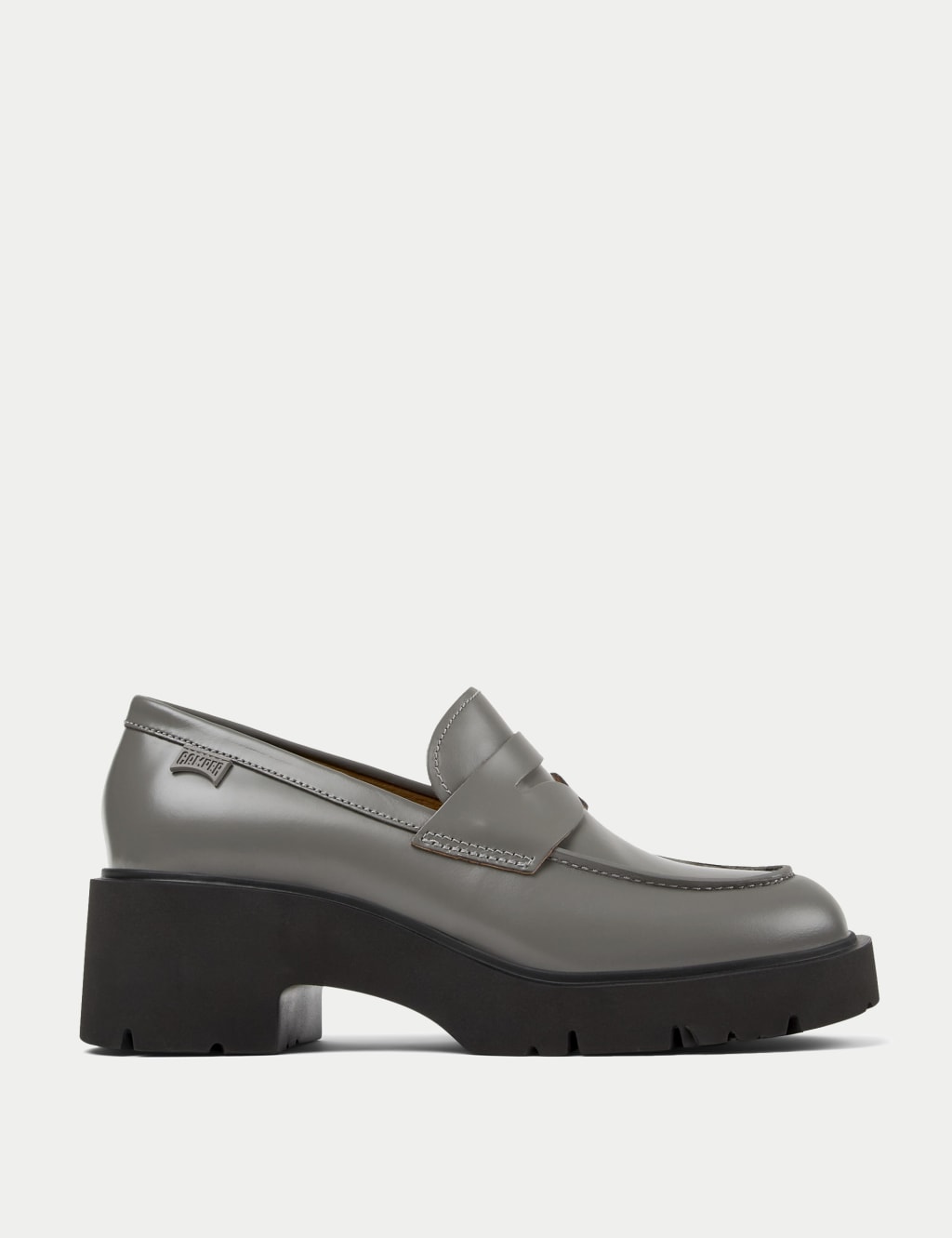 Leather Flatform Loafers