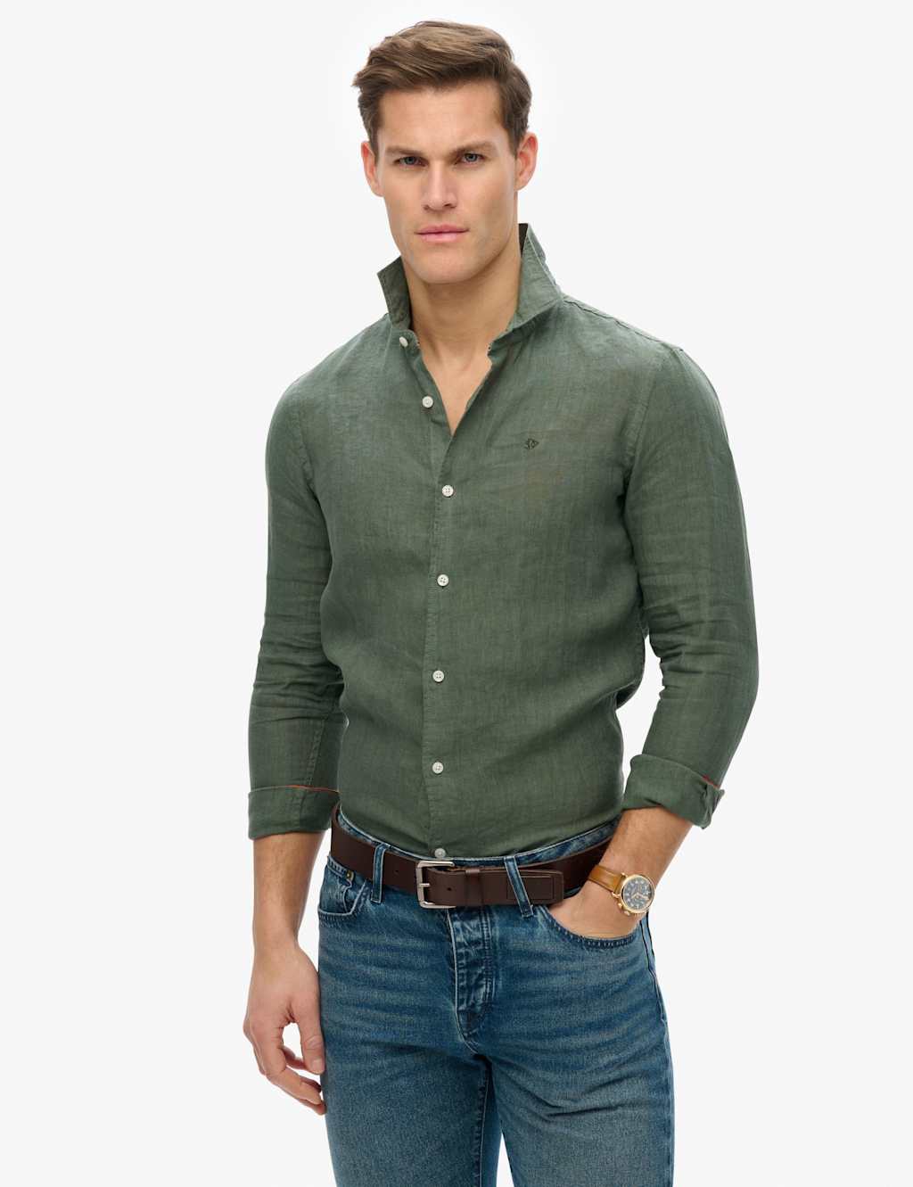 Relaxed Fit Pure Linen Shirt