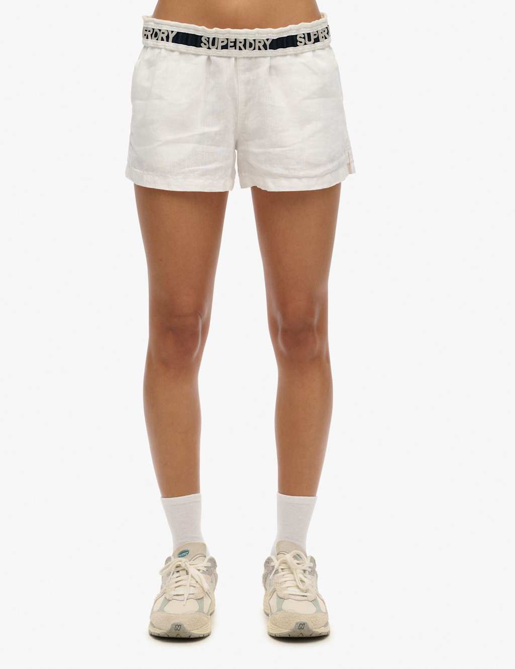 Pure Linen Elasticated Waist Shorts