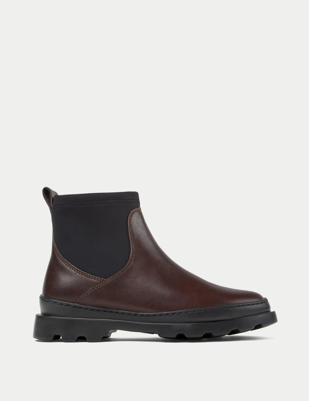 Leather Flat Ankle Boots