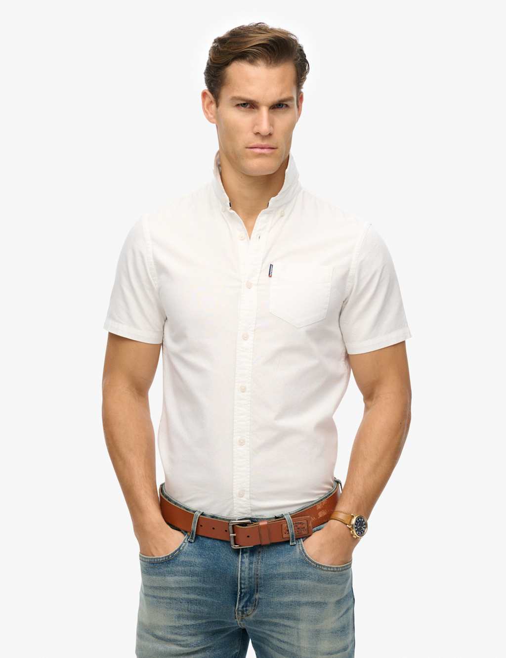 Relaxed Fit Pure Cotton Oxford Shirt