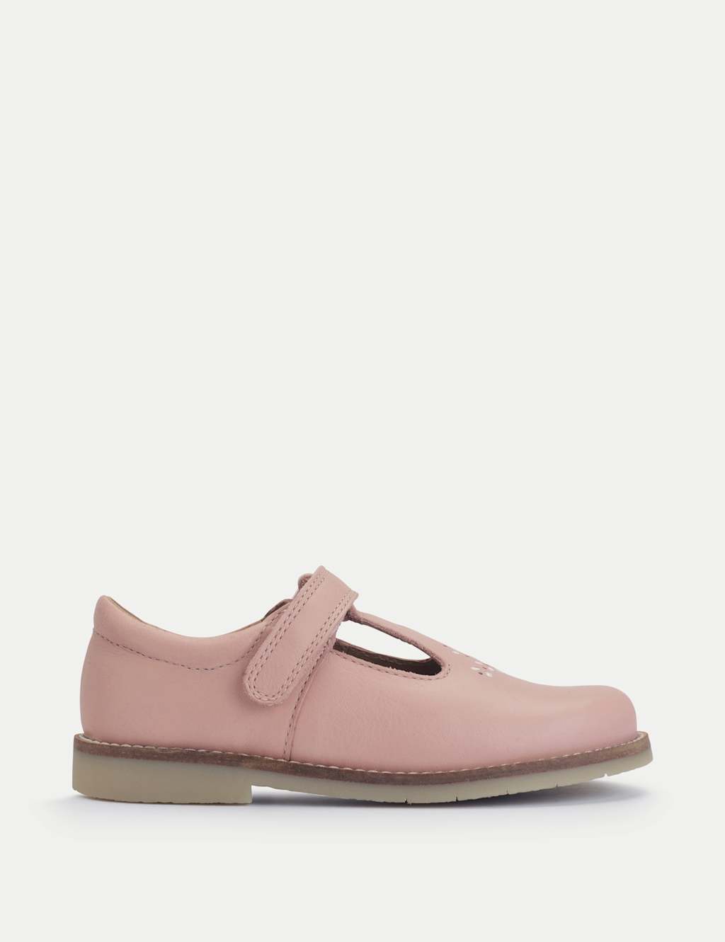 Kids' Leather Riptape T Bar Shoes (6 Small - 12.5 Small)