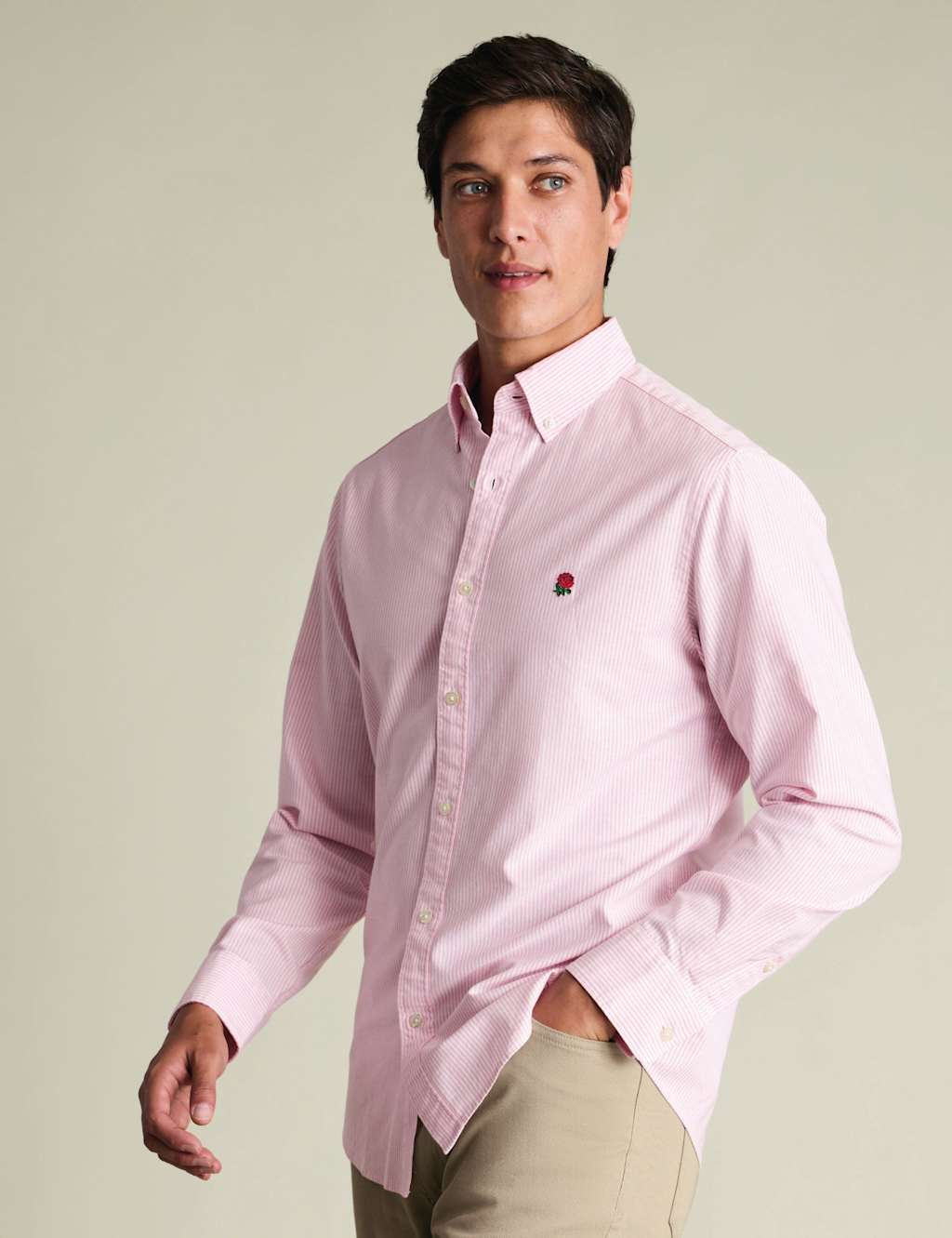Charles Tyrwhitt Men's Pure Cotton Oxford Shirt - L - Pink - Available at M&S