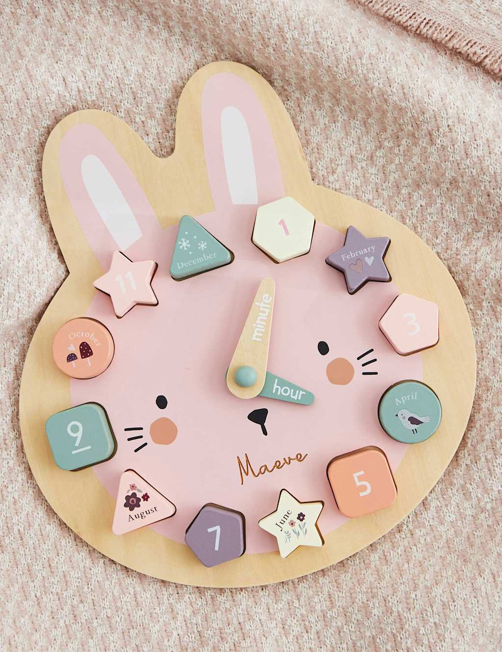 Personalised Bunny Clock Puzzle
