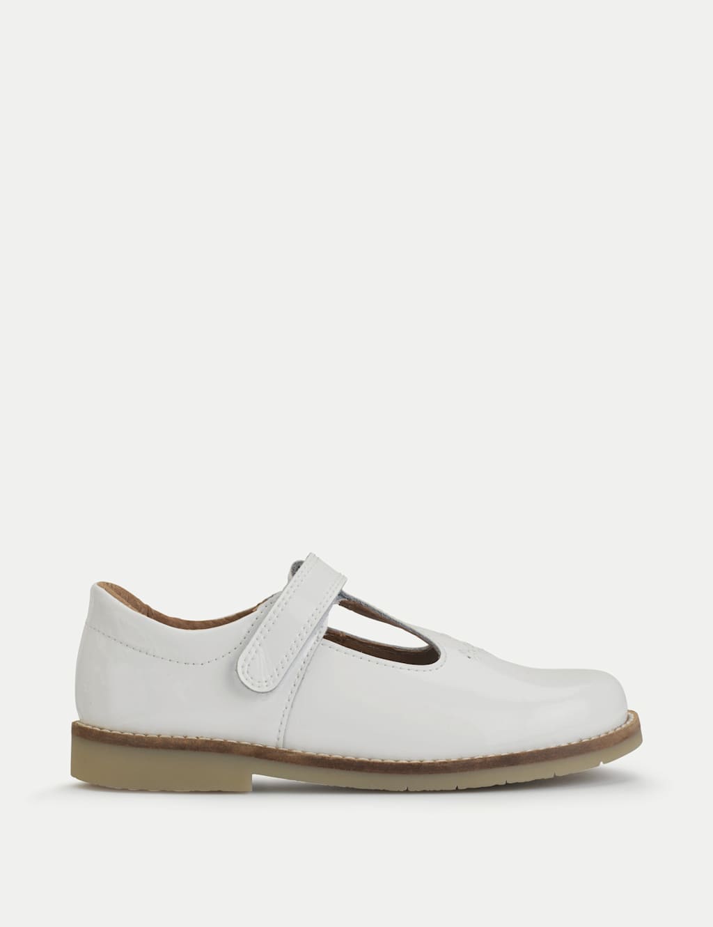 Kids' Leather Riptape T Bar Shoes (6 Small - 12.5 Small)