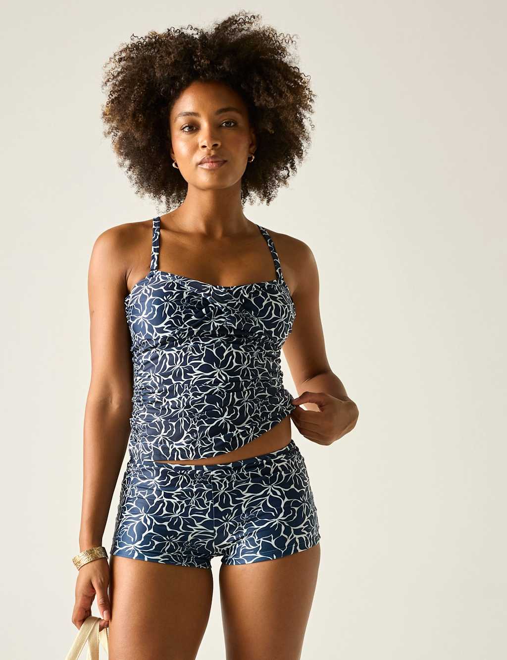 Regatta Women's Aceana Floral Swim Shorts - 12 - Navy Mix - Available at M&S