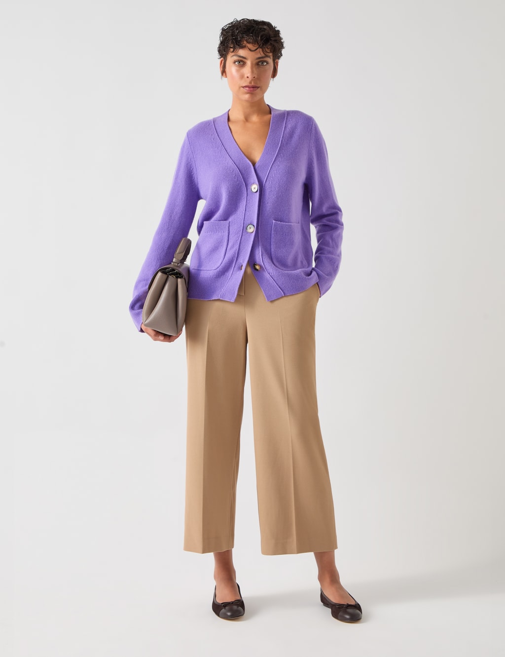 Pure Merino Wool V-Neck Cardigan