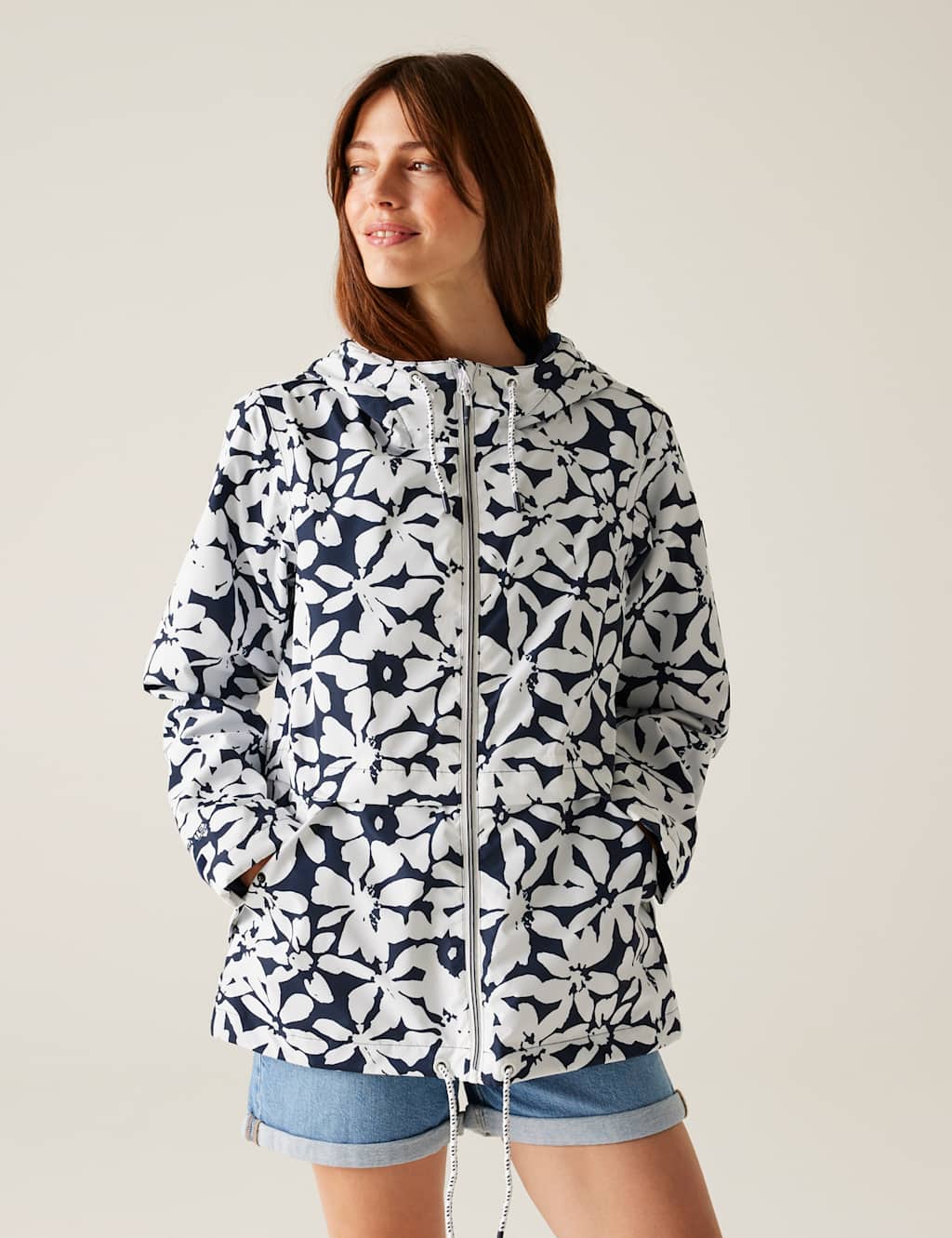 Bayletta II Floral Hooded Rain Jacket