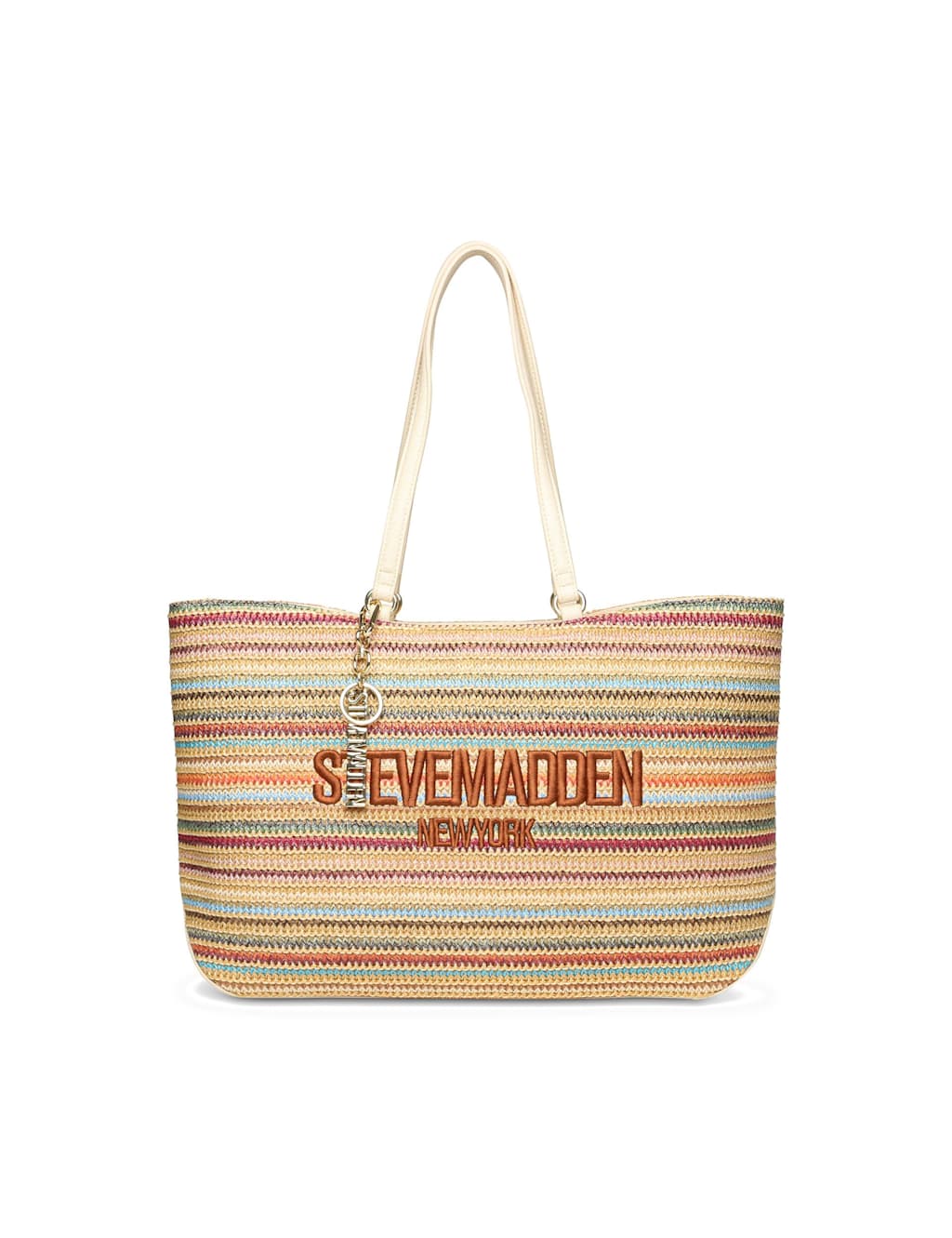 Steve Madden Women's Bcocos-S Woven Tote Bag - Beige Mix - Available at M&S