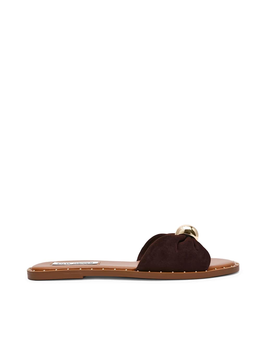 Steve Madden Women's Dipsy Suede Slip On Flat Sandals - 8 - Brown - Available at M&S
