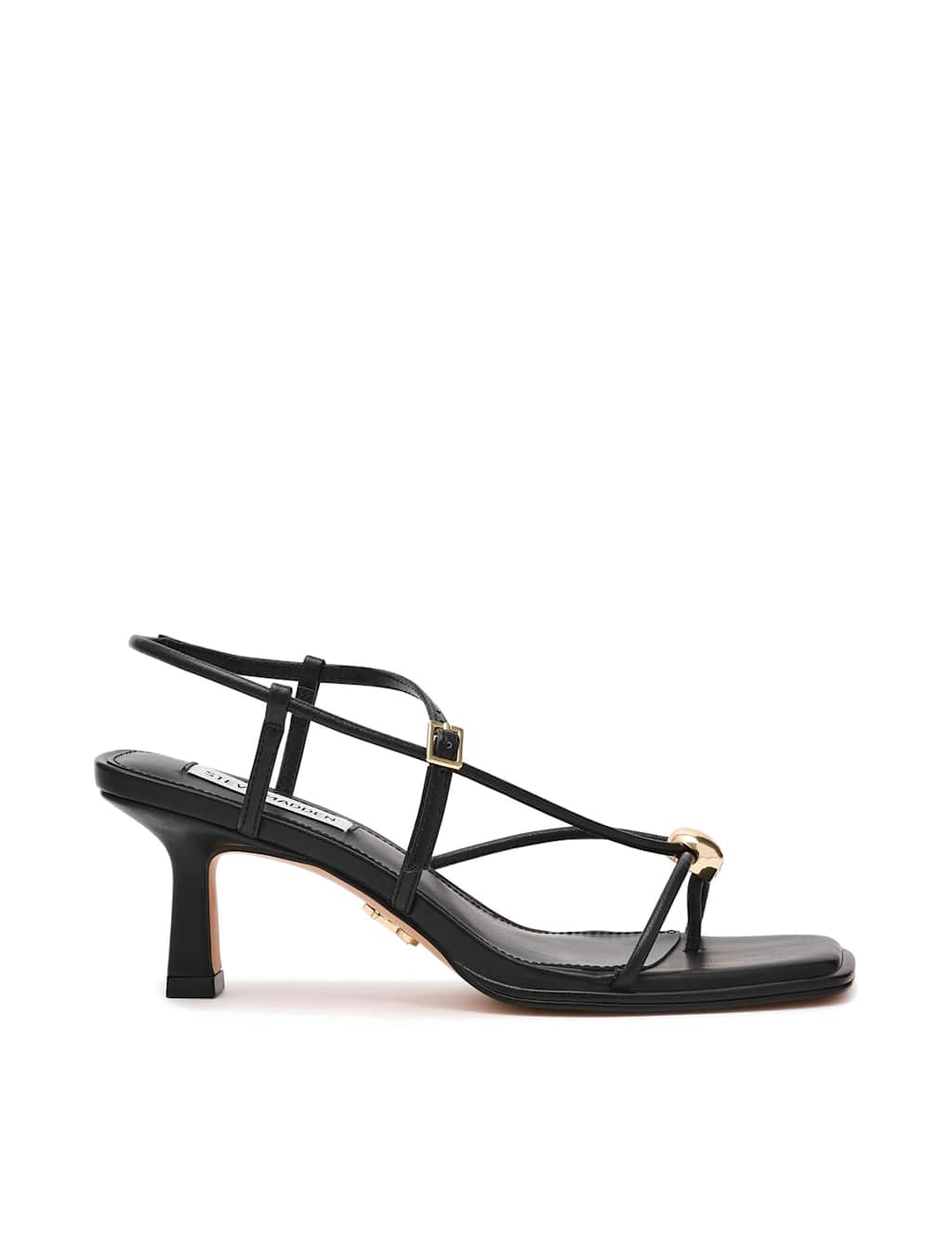 Steve Madden Women's Jackpots Kitten Heel Sandals - 4 - Black - Available at M&S