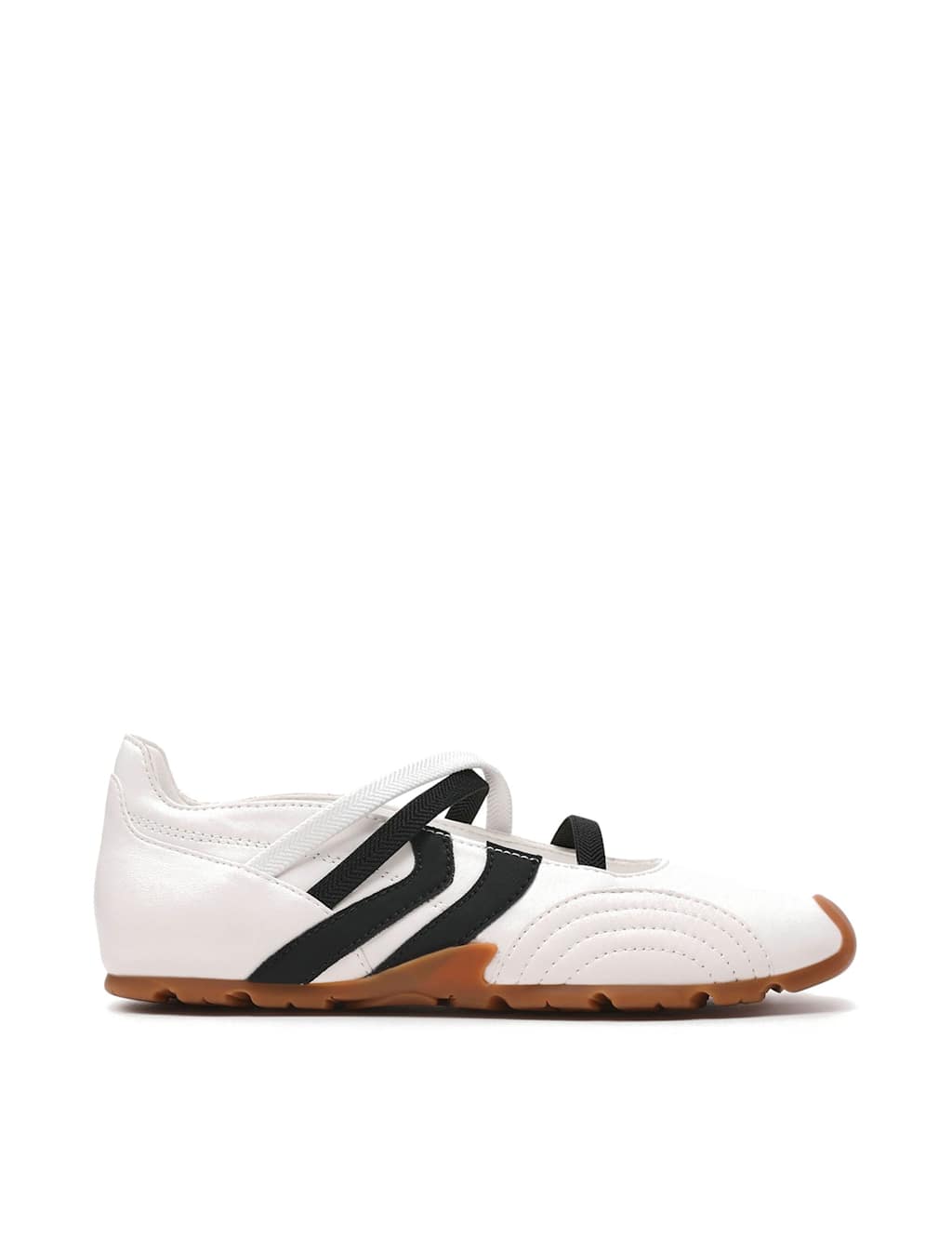 Steve Madden Women's Joisie Leather Slip On Strappy Trainers - 6 - White Mix - Available at M&S