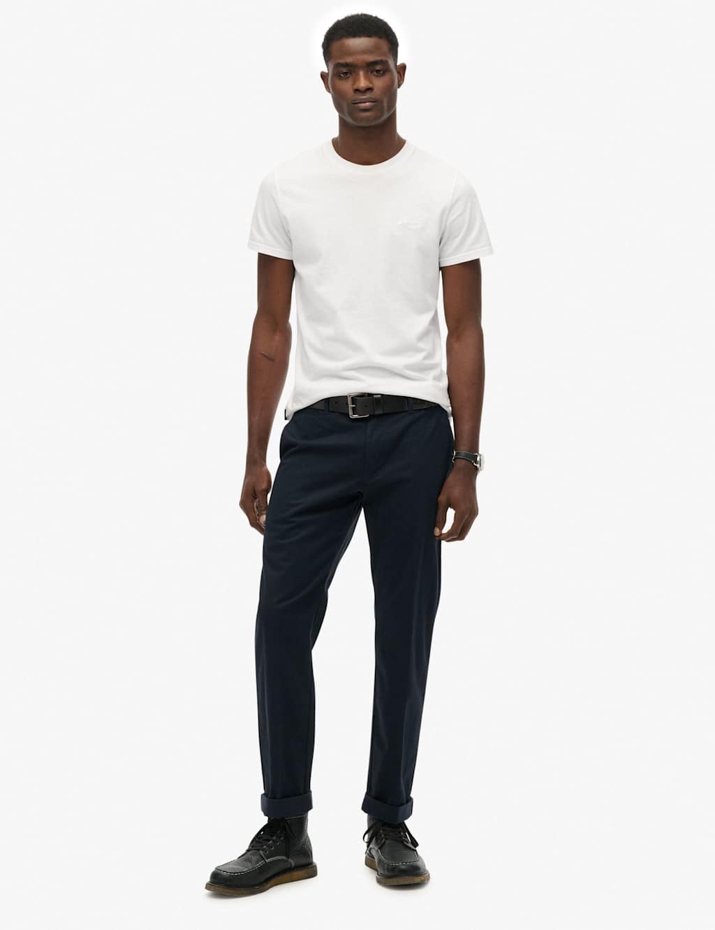 Superdry & Co Men's Regular Fit 5 Pocket Chinos - 32/32in - Navy - Available at M&S