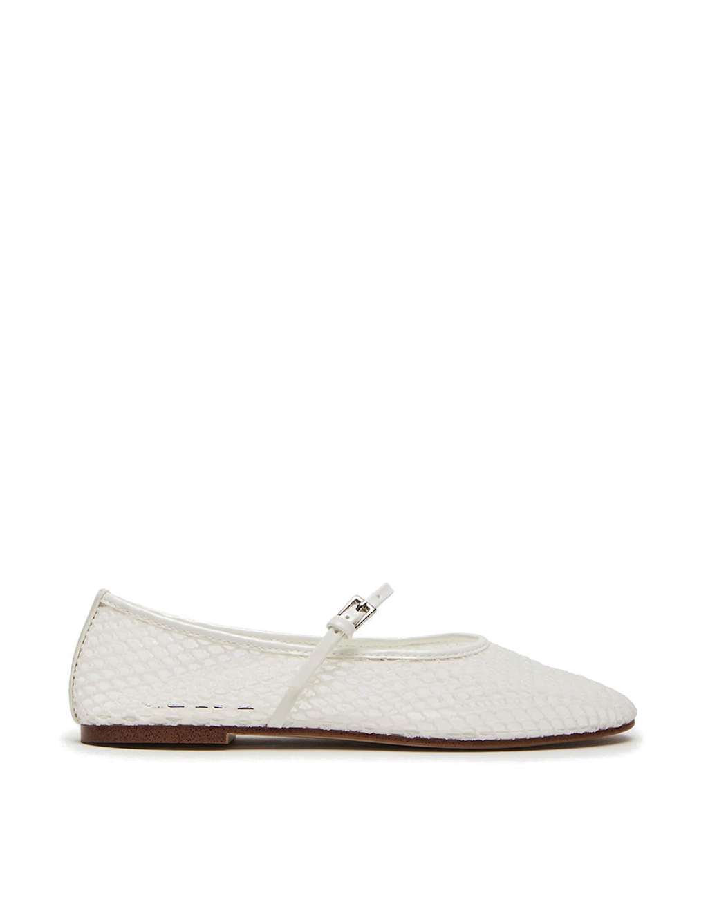 Steve Madden Women's Mags Mesh Flat Ballet Pumps - 5 - White - Available at M&S