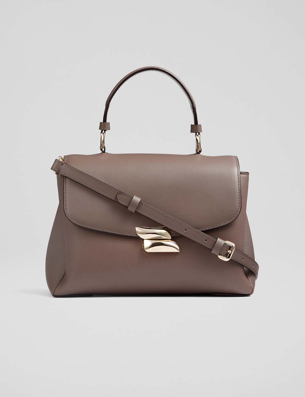 Leather Top Handle Cross Body Bag