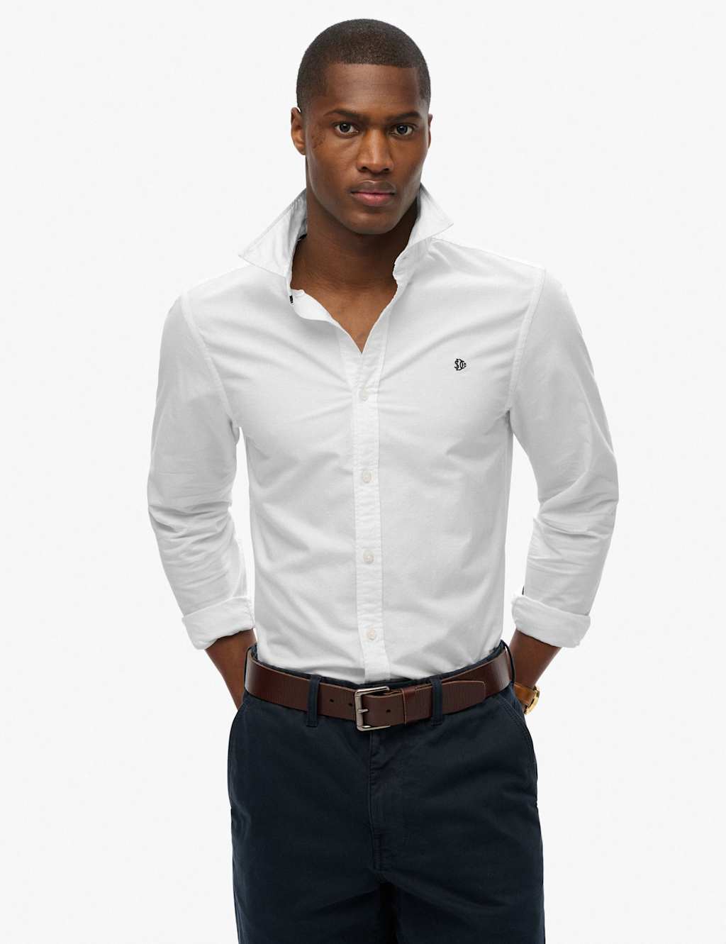 Superdry & Co Regular Fit Pure Cotton Oxford Shirt White