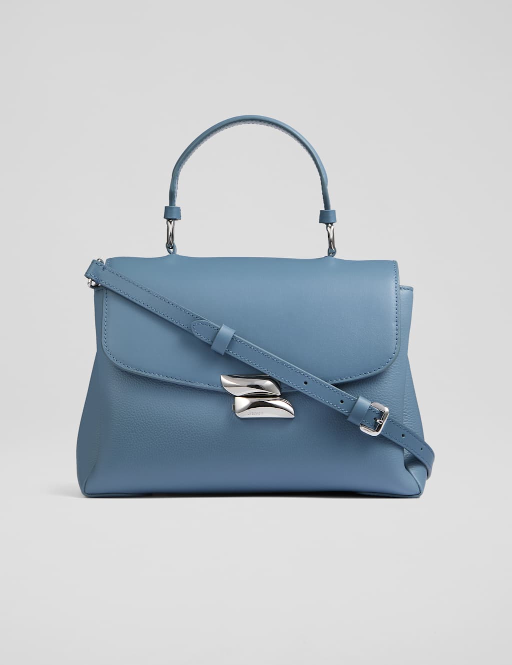 Leather Top Handle Cross Body Bag