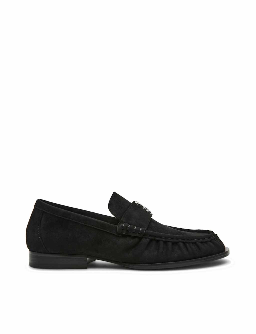 Steve Madden Women's Morgen Suede Slip On Loafers - 6 - Black - Available at M&S