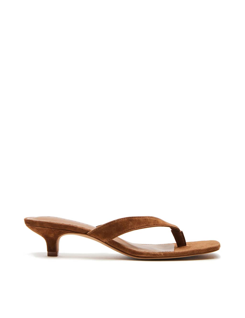 Steve Madden Women's Tracie Suede Kitten Heel Sandals - 4 - Brown - Available at M&S