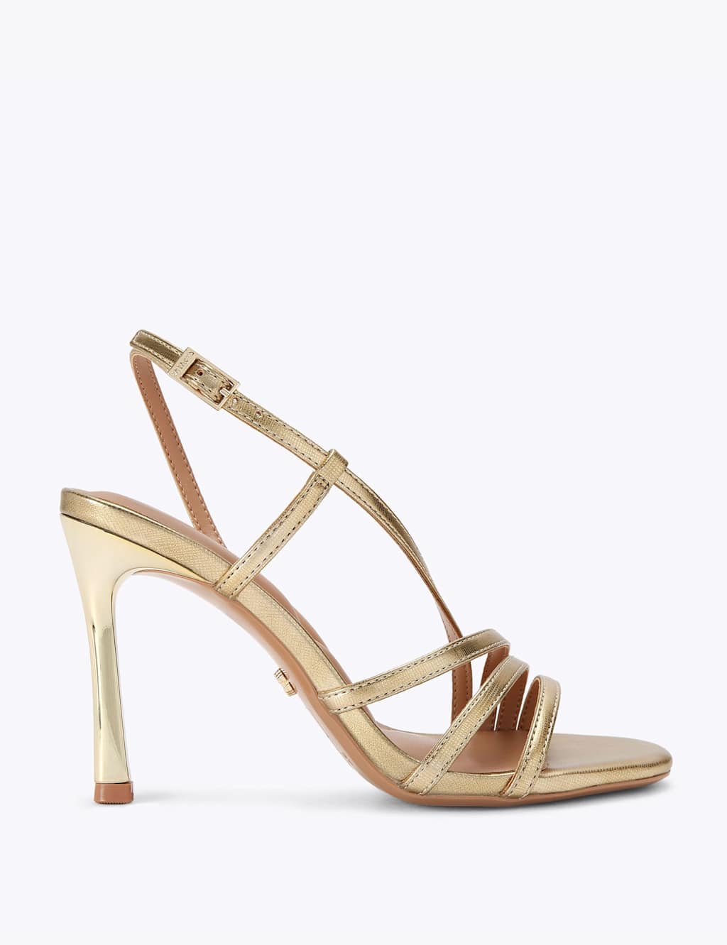 Carvela Women's Strappy Stiletto Heel Slingback Sandals - 3 - Gold - Available at M&S