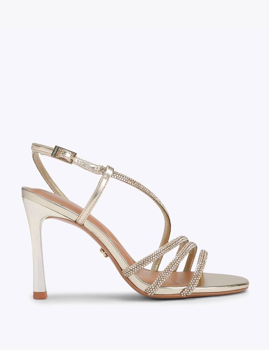 Carvela Women's Sparkle Strappy Stiletto Heel Sandals - 4 - Gold - Available at M&S