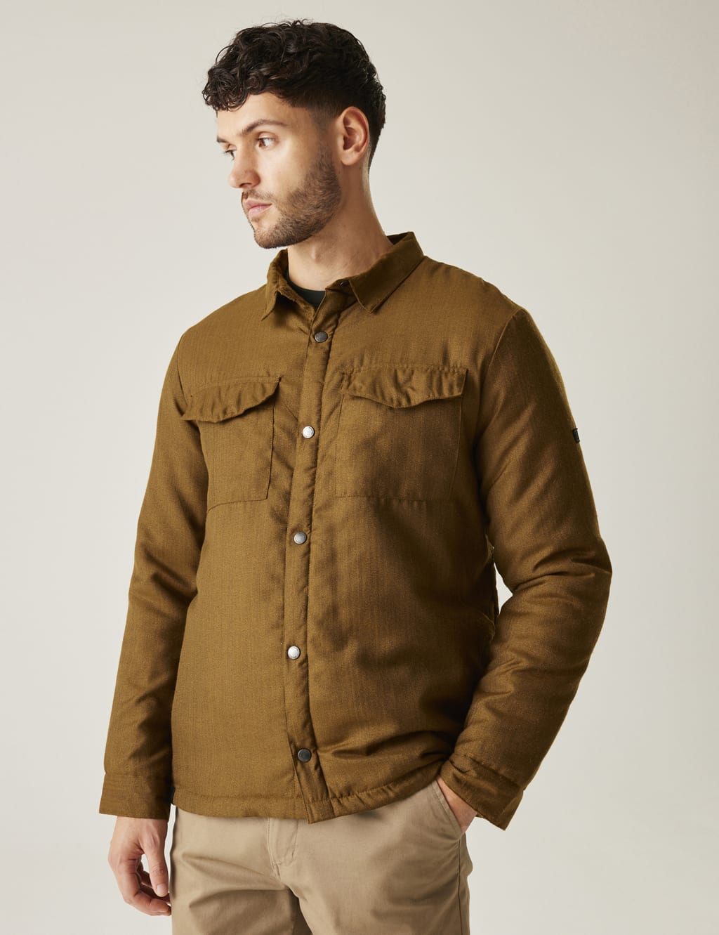 Gawayne Cotton Rich Padded Overshirt