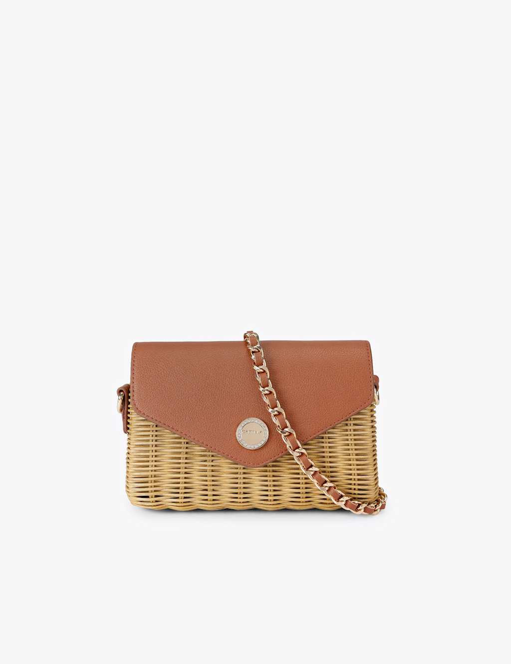 Carvela Women's Woven Mini Cross Body Bag - Tan - Available at M&S