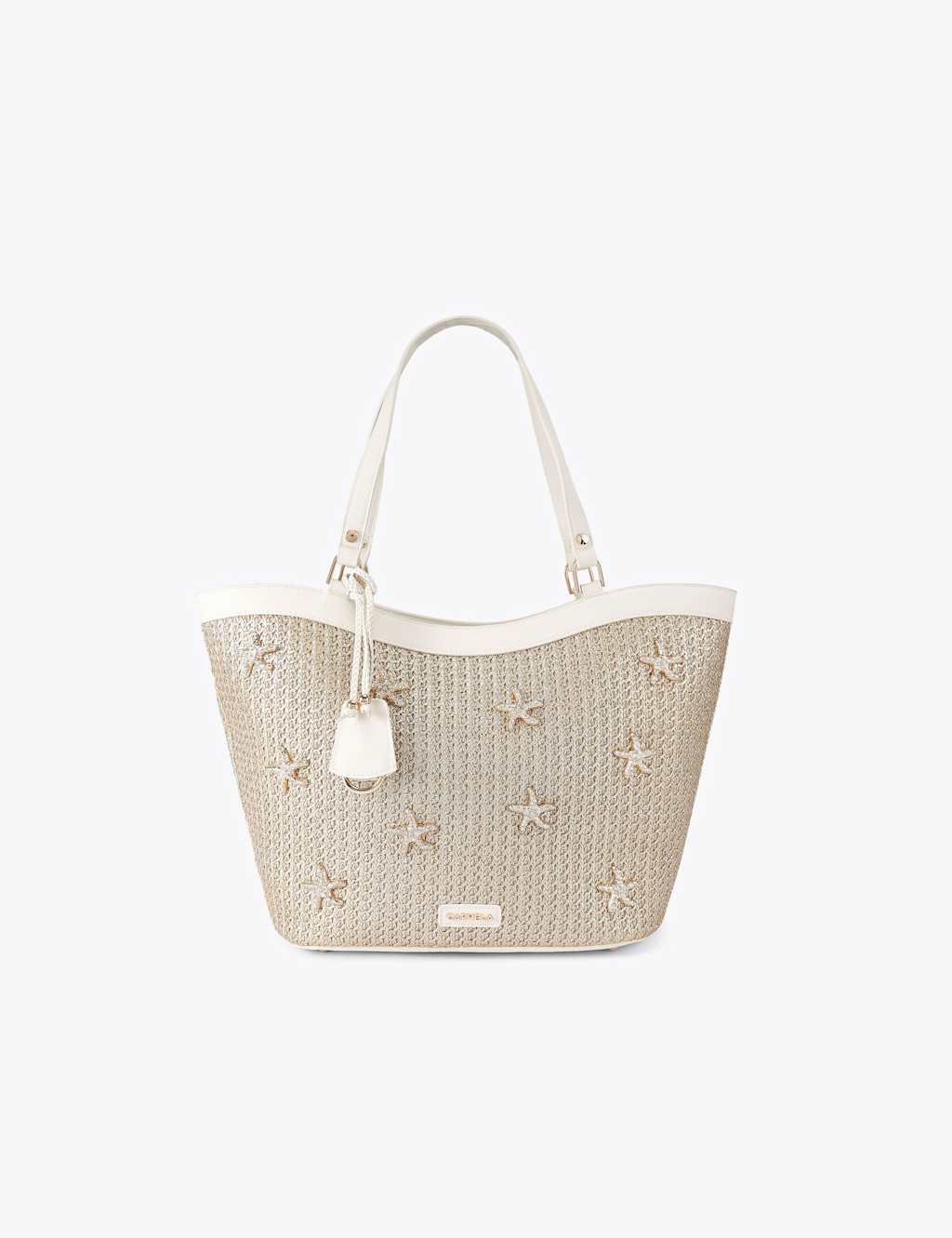 Carvela Women's Raffia Metallic Starfish Tote Bag - Silver - Available at M&S