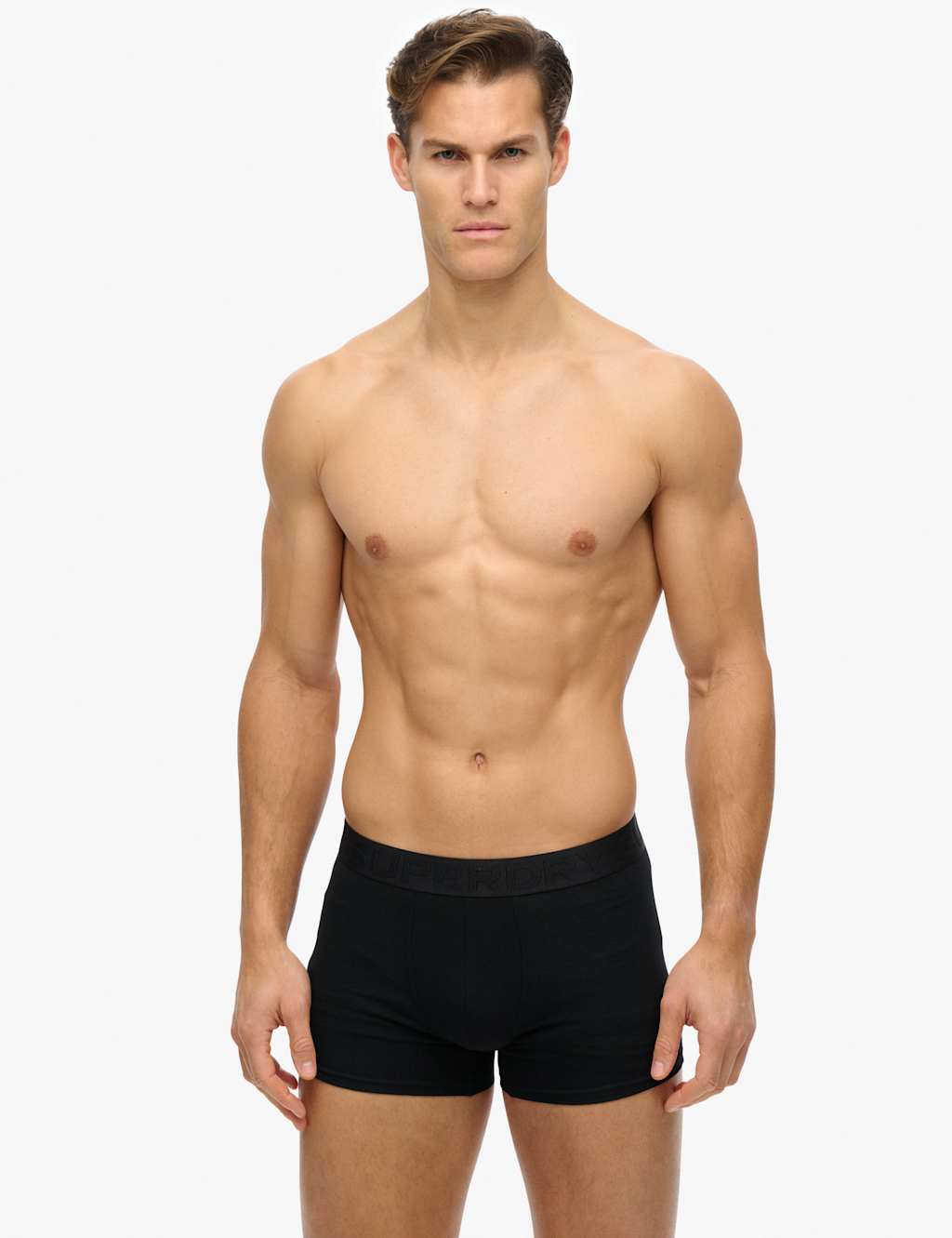 Superdry & Co 3pk Cotton Rich Boxers Black