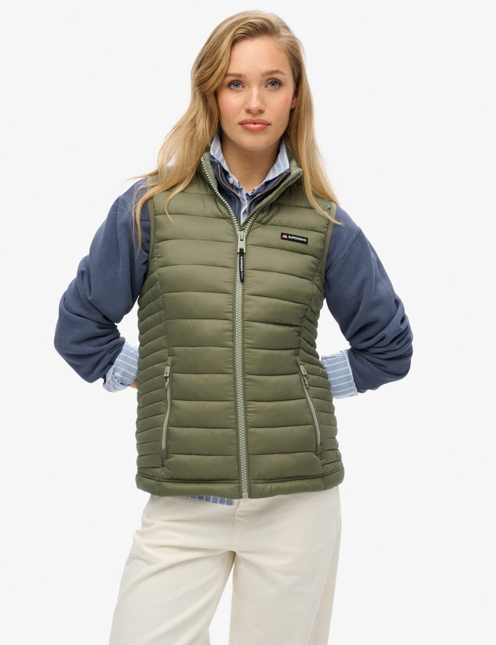 Padded High Neck Gilet