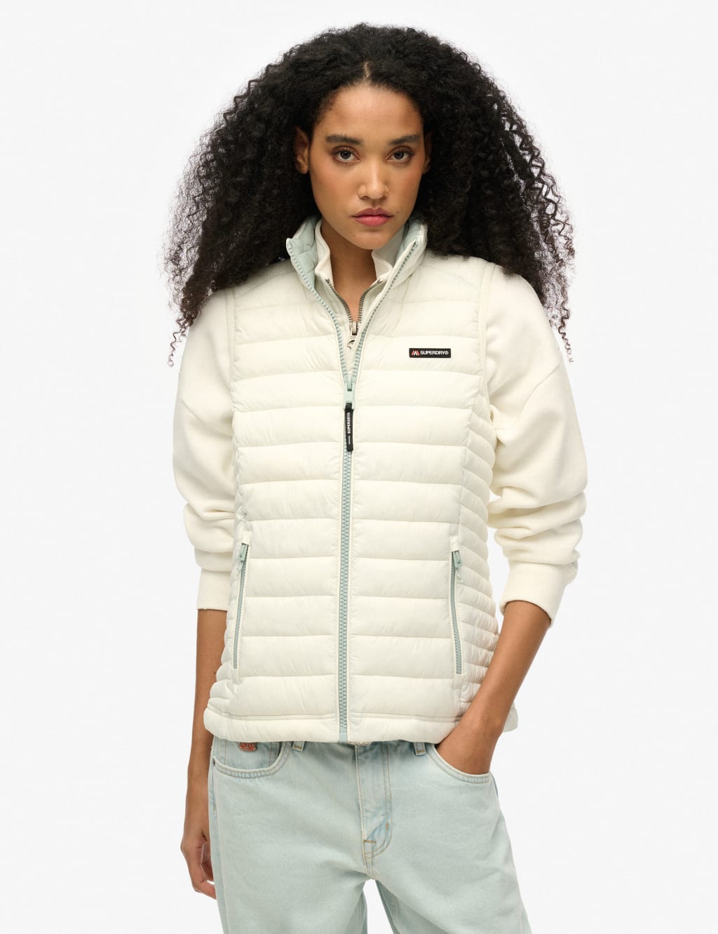 Padded High Neck Gilet