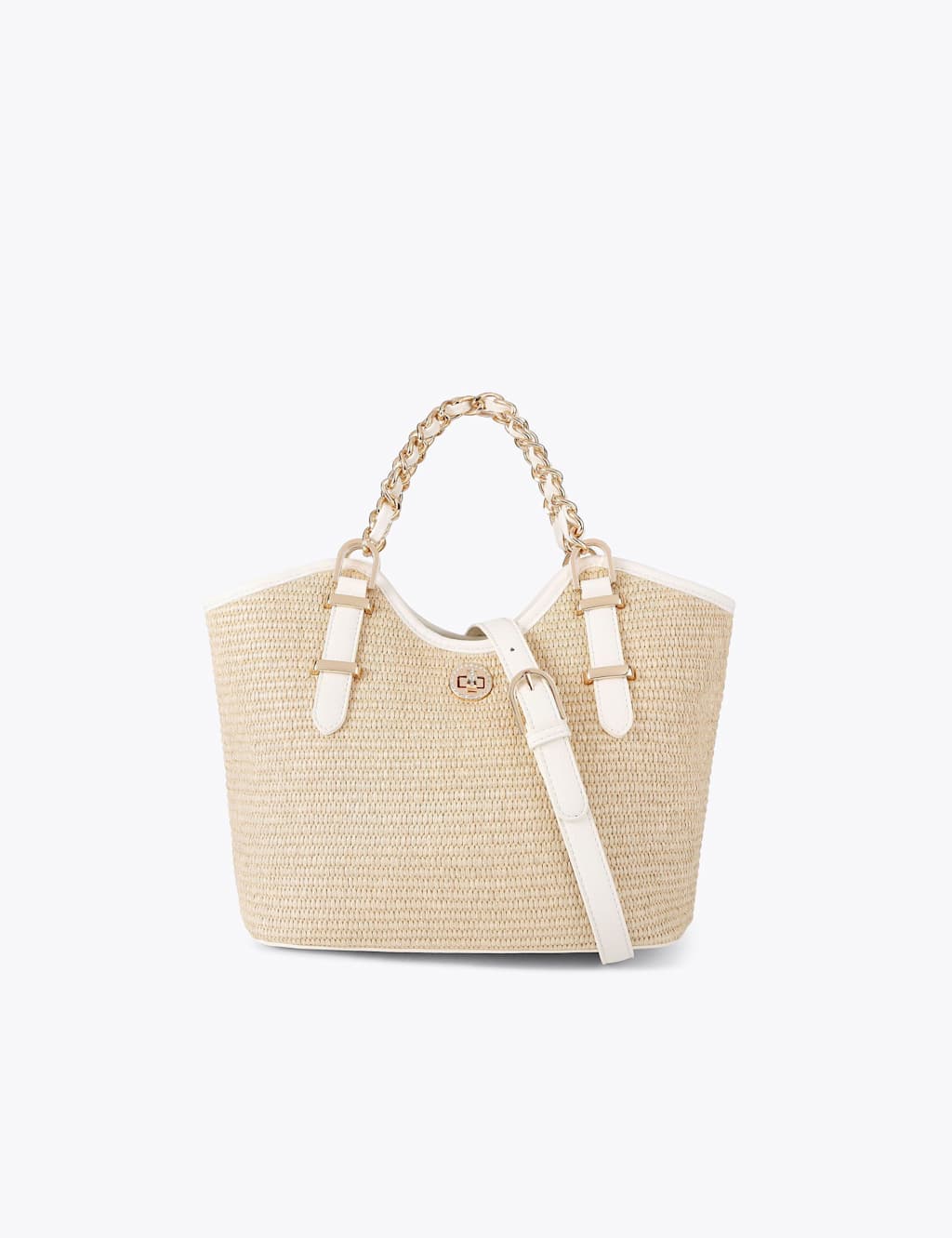 Carvela Women's Raffia Mini Tote Bag - Beige - Available at M&S