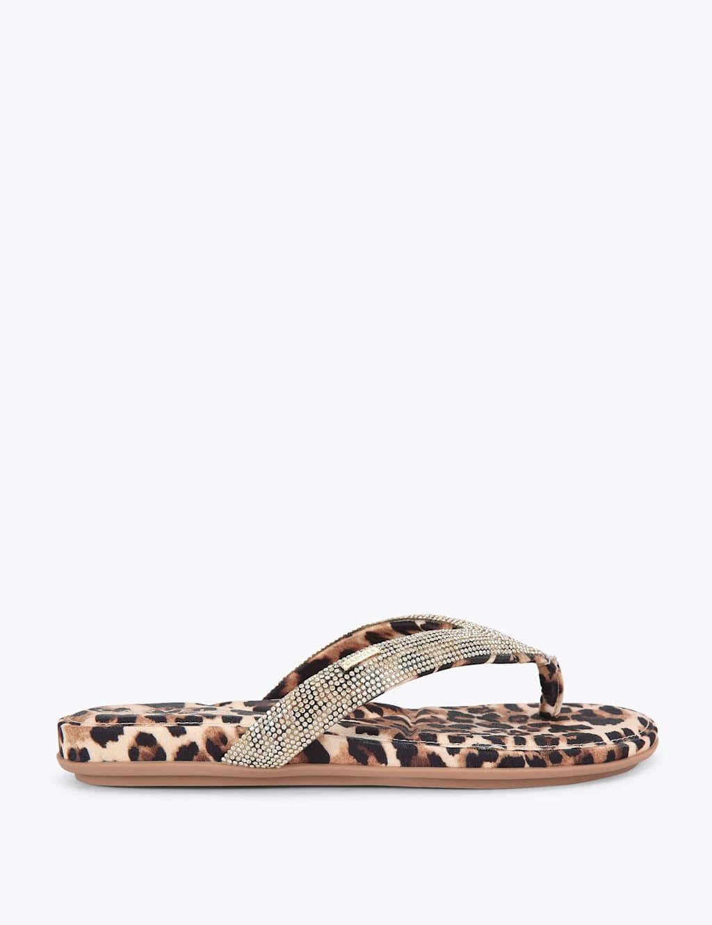 Carvela Women's Embellished Flat Flip Flops - 7 - Brown - Available at M&S