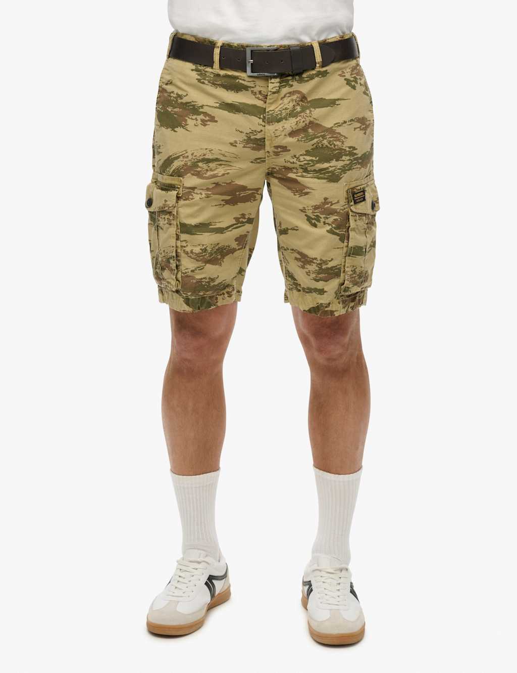 Superdry & Co Men's Pure Cotton Parachute Shorts - 36 - Khaki Mix - Available at M&S