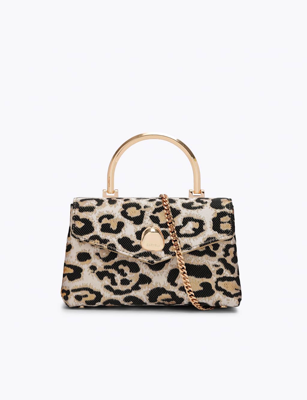 Carvela Women's Animal Print Top Handle Grab Bag - Silver Mix - Available at M&S