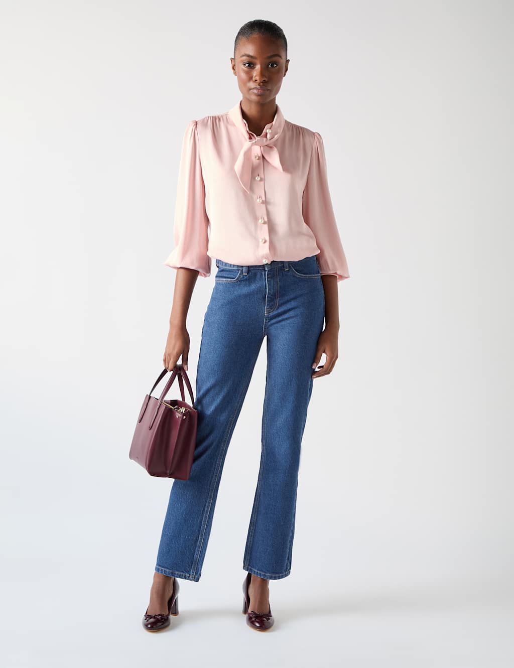 Modal Blend Ankle Grazer Jeans
