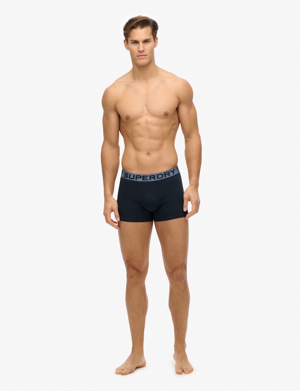 Superdry & Co 3pk Cotton Rich Boxers Navy