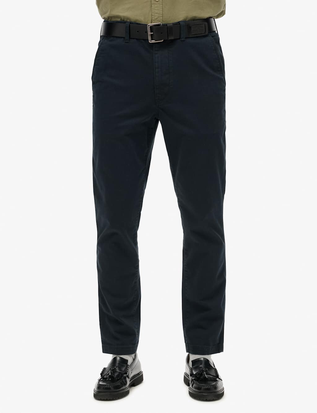 Superdry Men's Slim Fit Chinos - 3232 - Navy, Tan,Brown,Navy