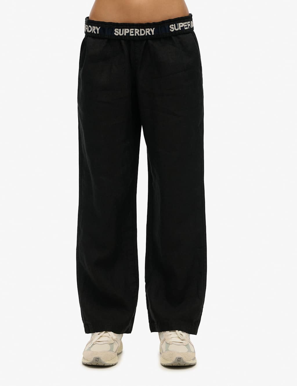 Pure Linen Drawstring Trousers