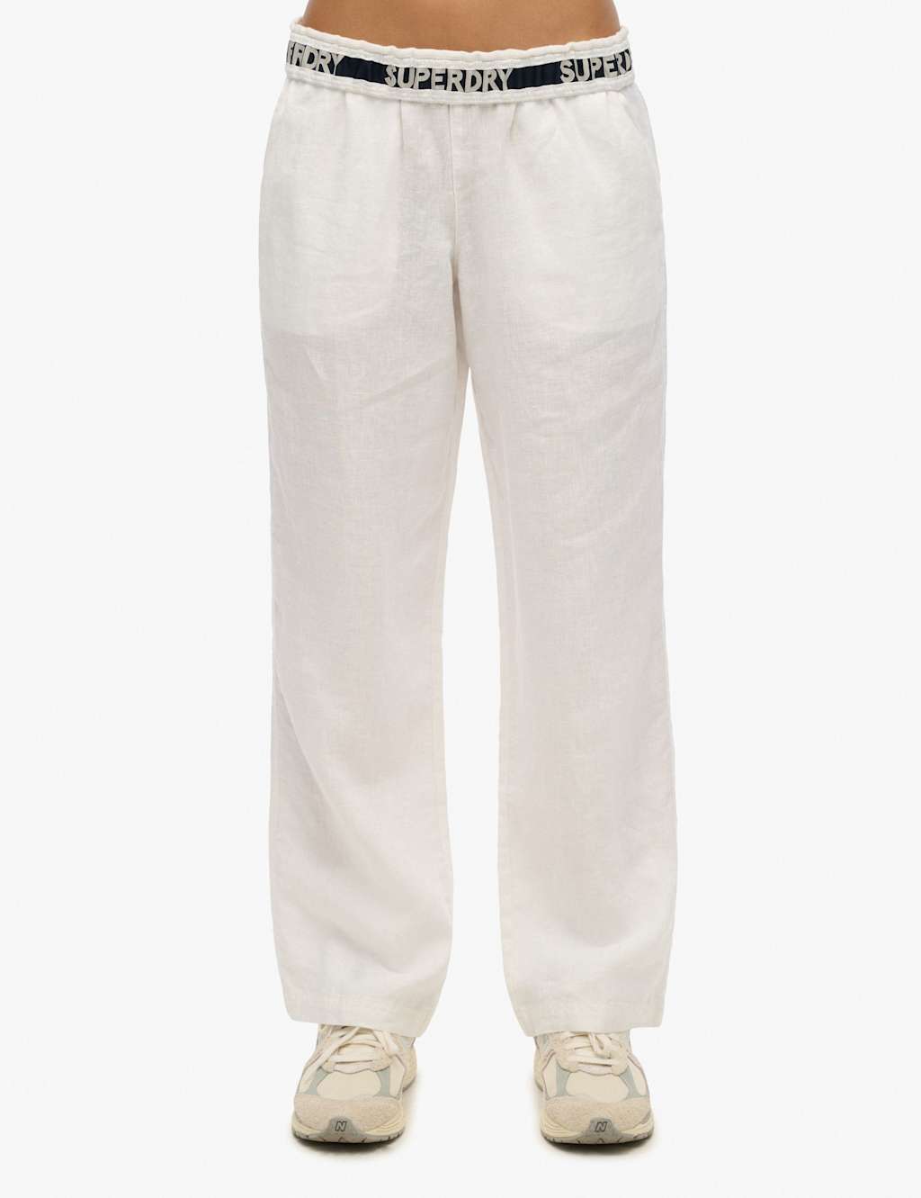 Pure Linen Drawstring Trousers